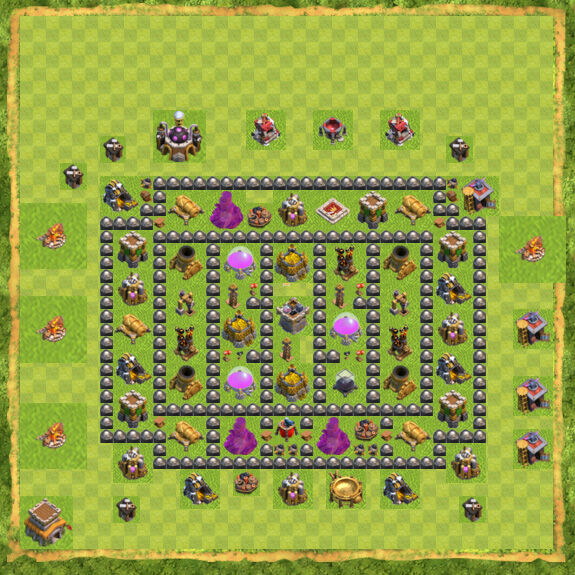 Base Farming Coc Th 8 21
