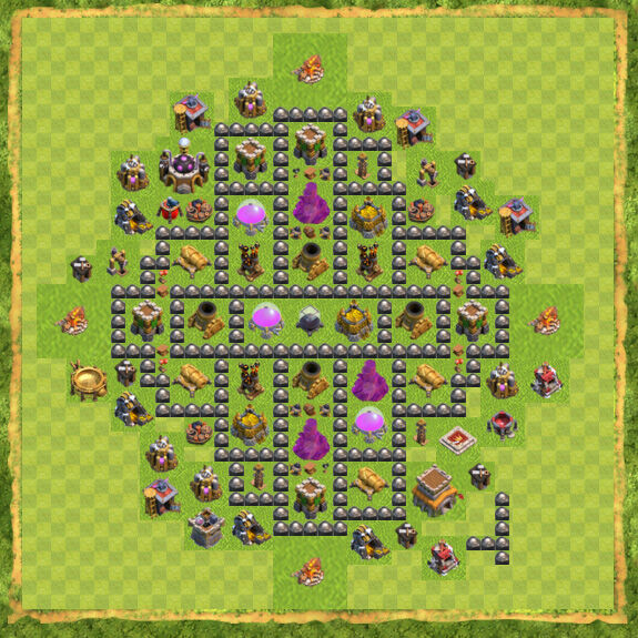Base Farming Coc Th 8 22