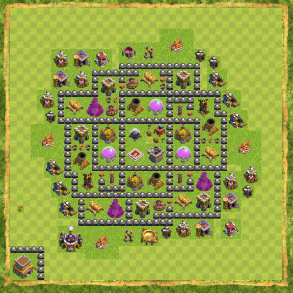 Base Farming Coc Th 8 23