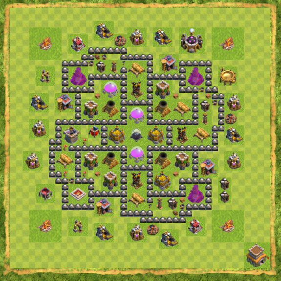 Base Farming Coc Th 8 24