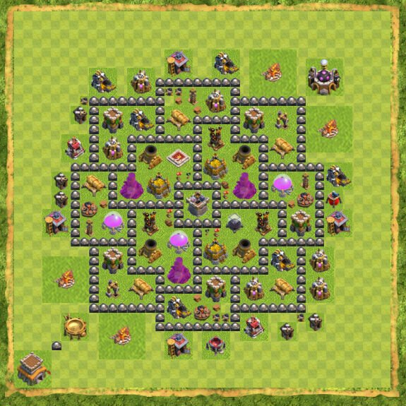 Base Farming Coc Th 8 27