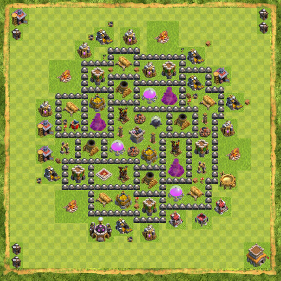 Base Farming Coc Th 8 28