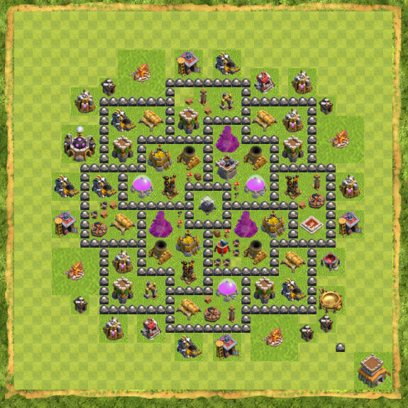 Base Farming Coc Th 8 30