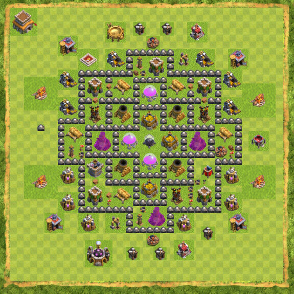 Base Farming Coc Th 8 31