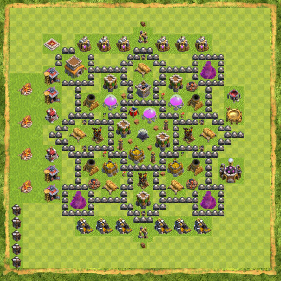 Base Farming Coc Th 8 32