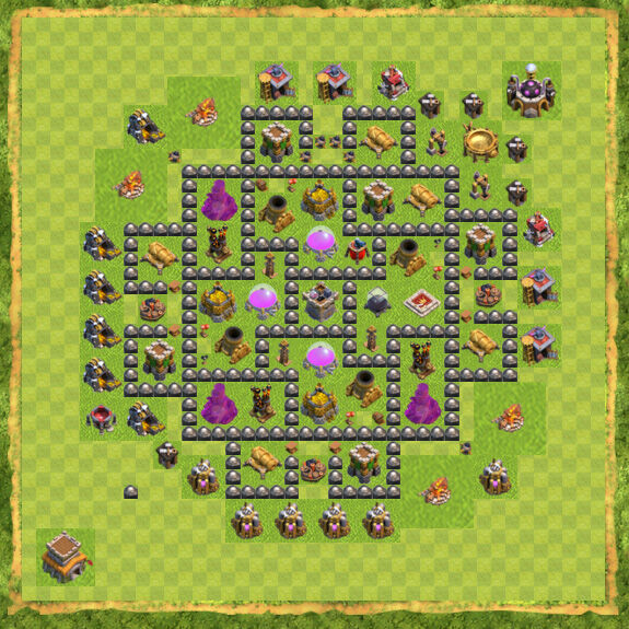 Base Farming Coc Th 8 34