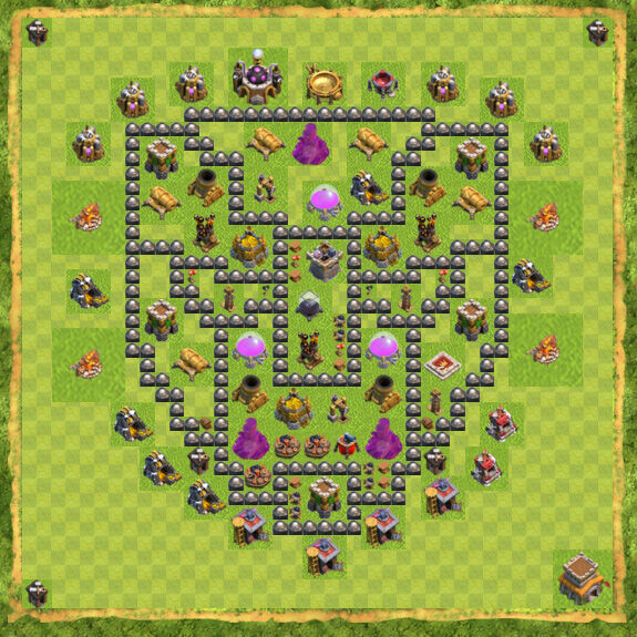 Base Farming Coc Th 8 35