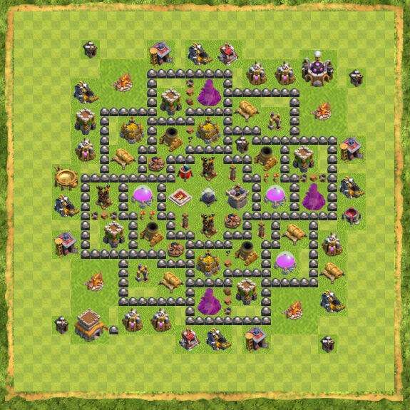 Base Farming Coc Th 8 36