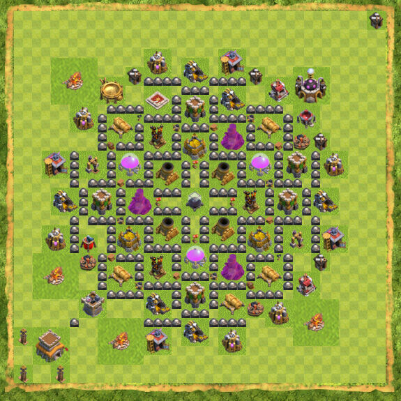 Base Farming Coc Th 8 39