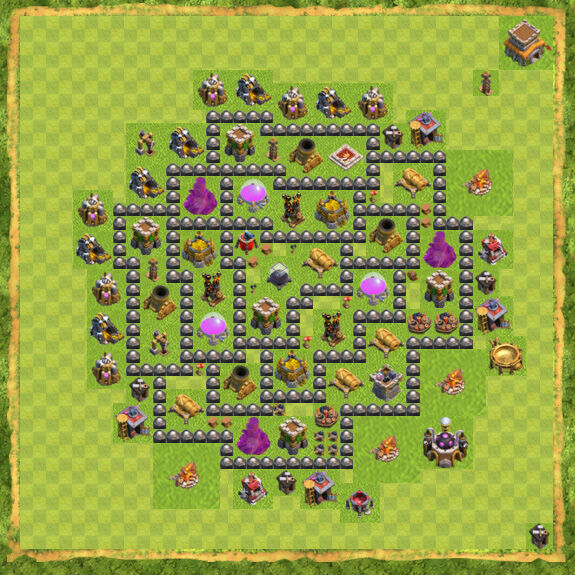 Base Farming Coc Th 8 40