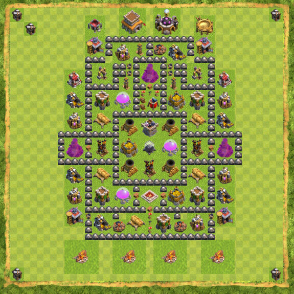 Base Farming Coc Th 8 42