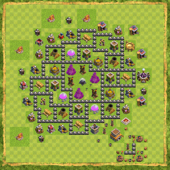 Base Farming Coc Th 8 44