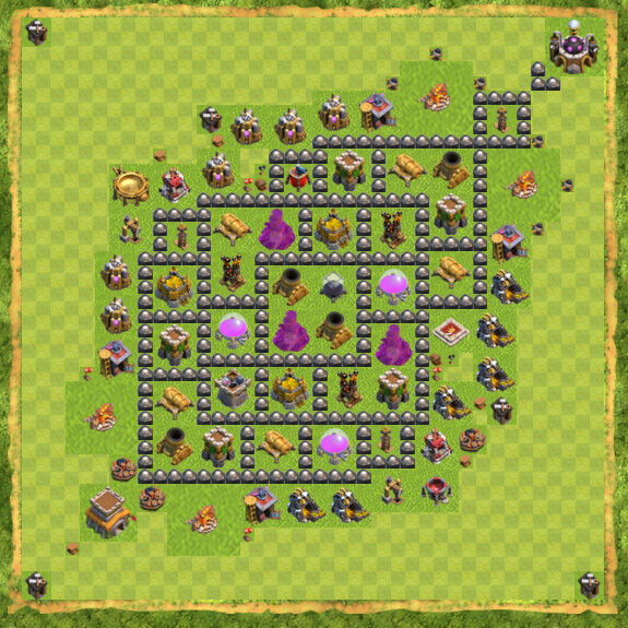 Base Farming Coc Th 8 45