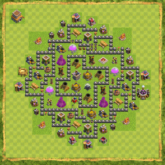 Base Farming Coc Th 8 48