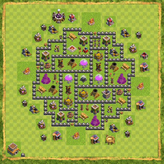 Base Farming Coc Th 8 6