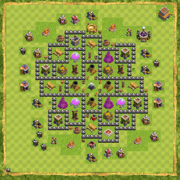 Base Farming Coc Th 8 7