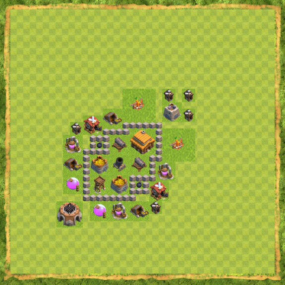 Base War Coc Th 3 10