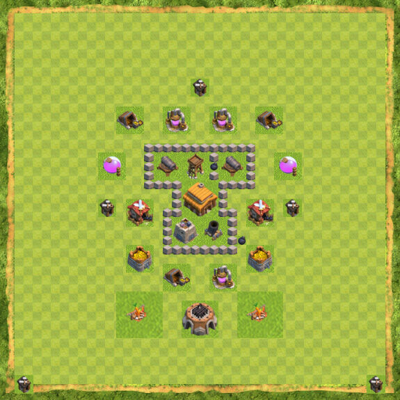 Base War Coc Th 3 12