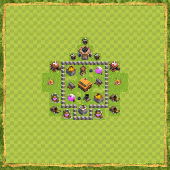 Base War Coc Th 3 14