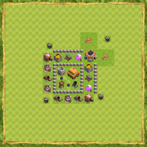 Base War Coc Th 3 15