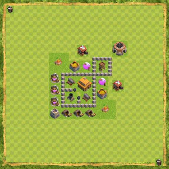 Base War Coc Th 3 16
