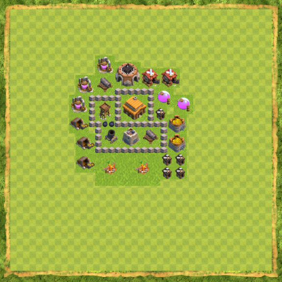 Base War Coc Th 3 17