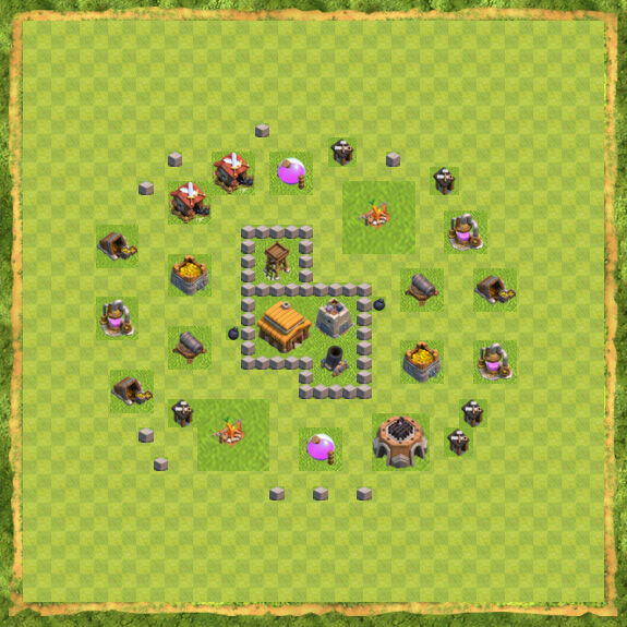 Base War Coc Th 3 18