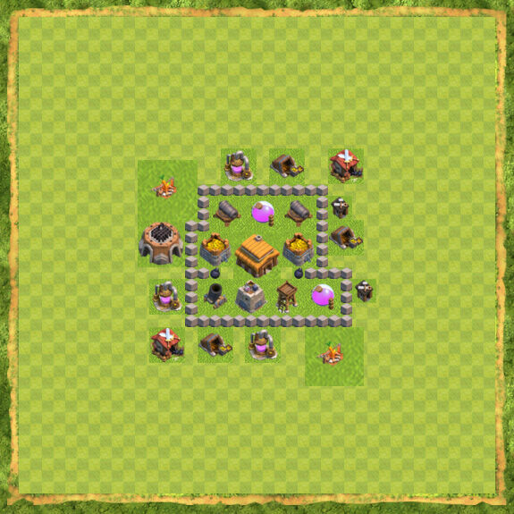 Base War Coc Th 3 2