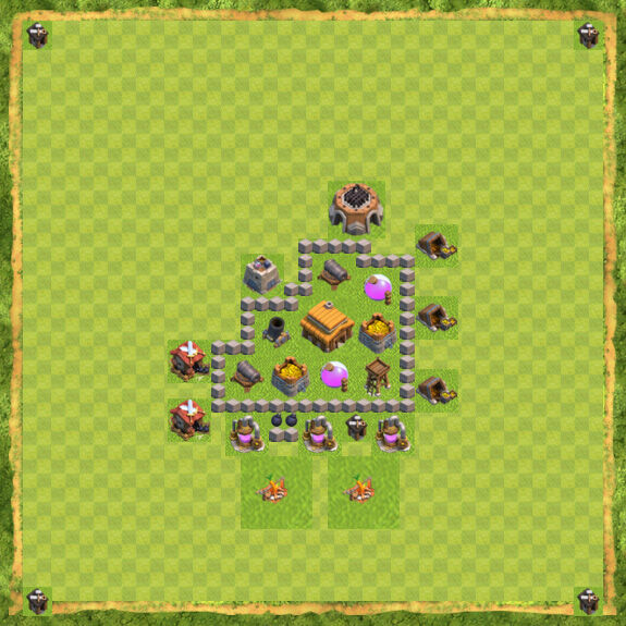 Base War Coc Th 3 23