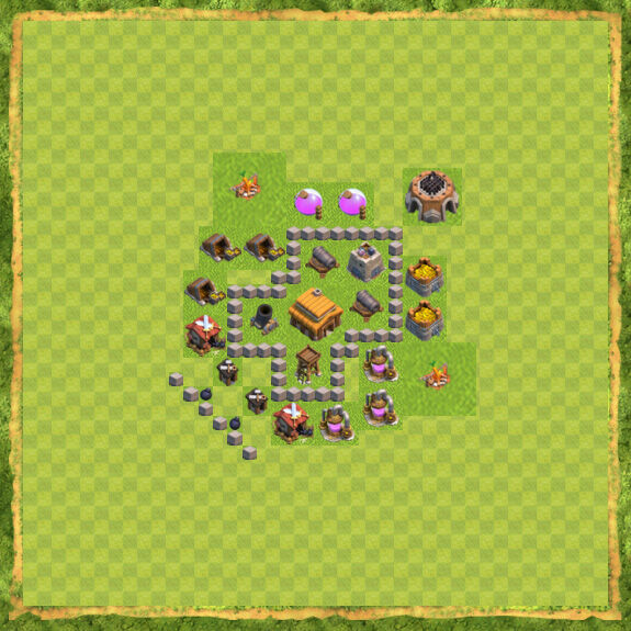 Base War Coc Th 3 24