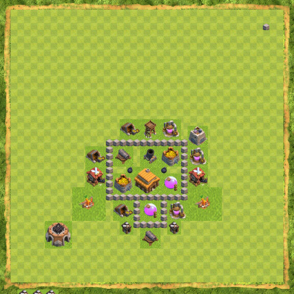 Base War Coc Th 3 25