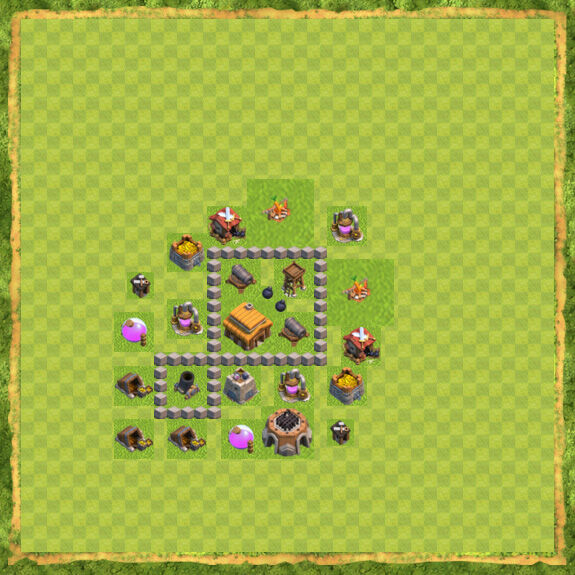 Base War Coc Th 3 27