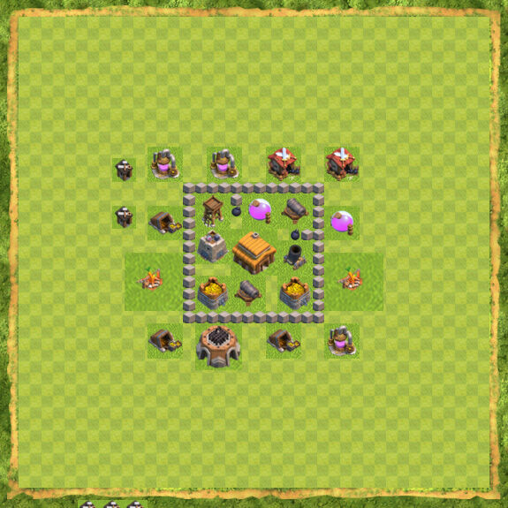 Base War Coc Th 3 5