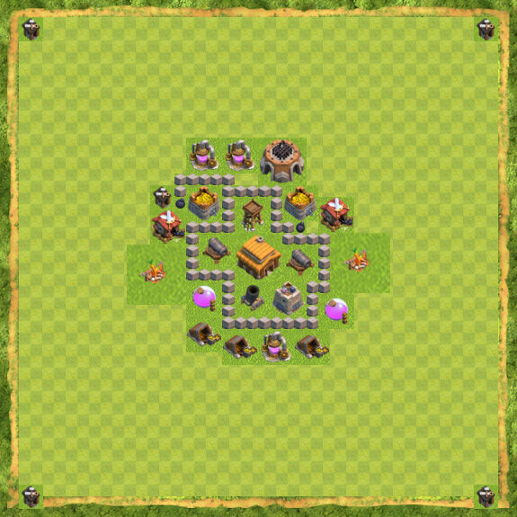 Base War Coc Th 3 6