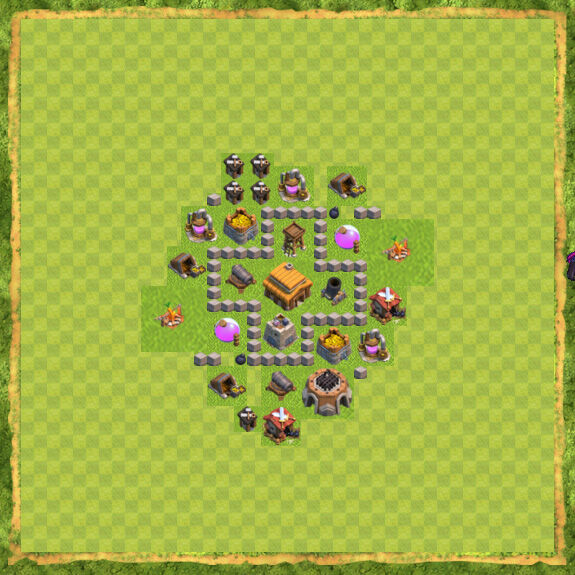 Base War Coc Th 3 8