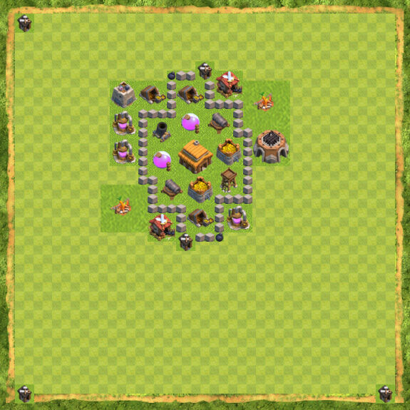 Base War Coc Th 3 9