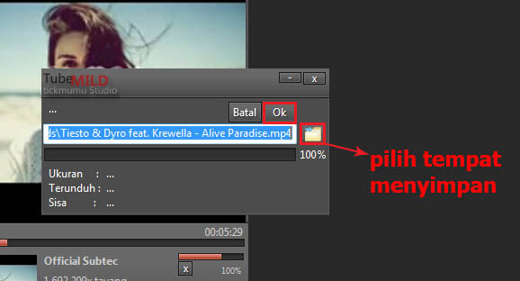 Download Youtube Dengan Tubemild 2