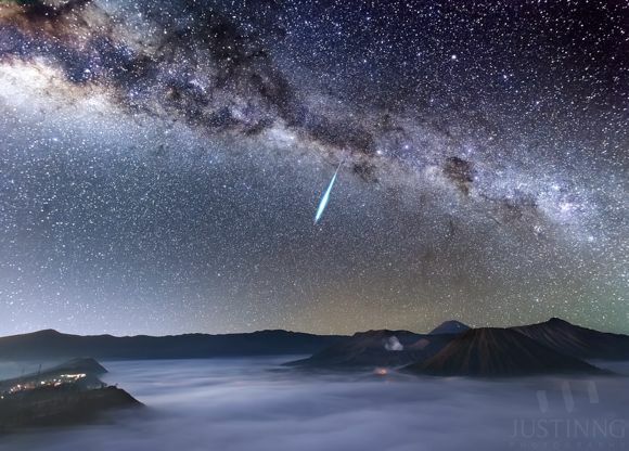 Meteor Eta Aquarid Mount Bromo Justin Ng
