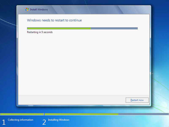 Cara Instal Windows7 12