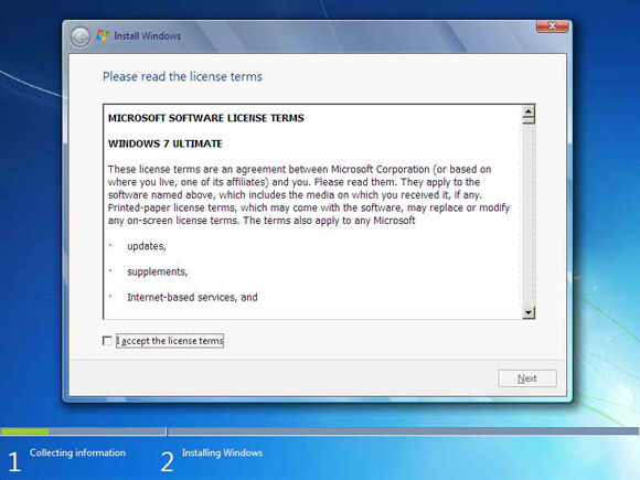 Cara Instal Windows7 4