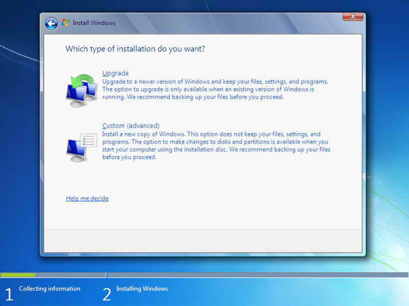 Cara Instal Windows7 5