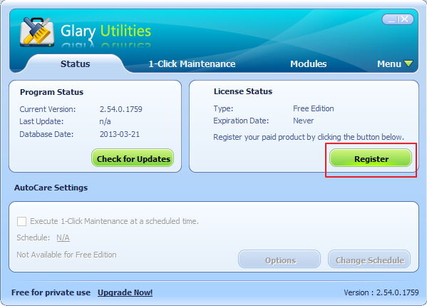 Glary Utilities Lisensi Gratis 1