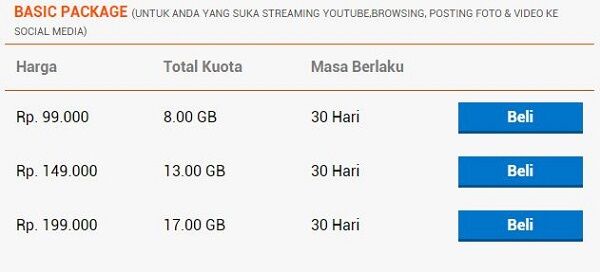 daftar paket internet 4G paling murah bolt 2