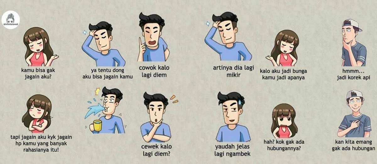 15 Ilustrasi Lucu Menggambarkan Apa yang Ada di Pikiran 