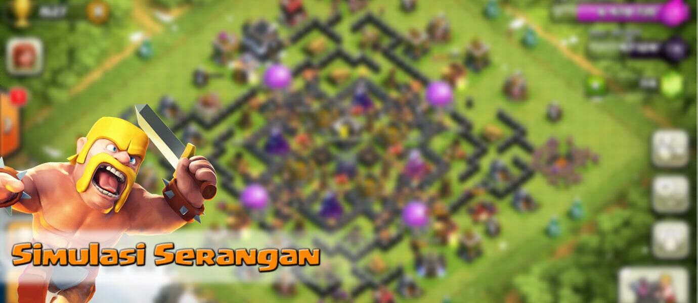 Cara Simulasi Serangan di Clash of Clans (CoC) Versi 