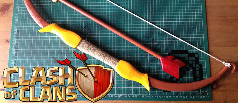 Cara Membuat Busur dan Panah ARCHER Clash of Clans Dalam 