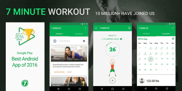 7 Minute Workout Best Fitness Apps 1