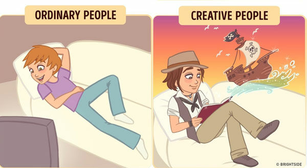 Perbedaan Orang Kreatif Dan Biasa 5