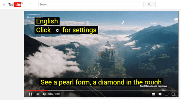 Cara Menampilkan Lirik Di Youtube 2