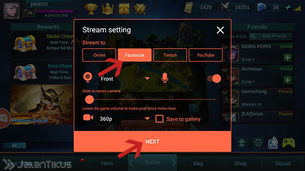 Cara Live Streaming Saat Main Game Di Android 4